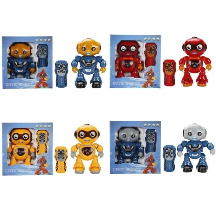 Mey İthalat® S00004551 R/C SEVİMLİ ROBOT SESLİ/IŞIKLI 2A 2R