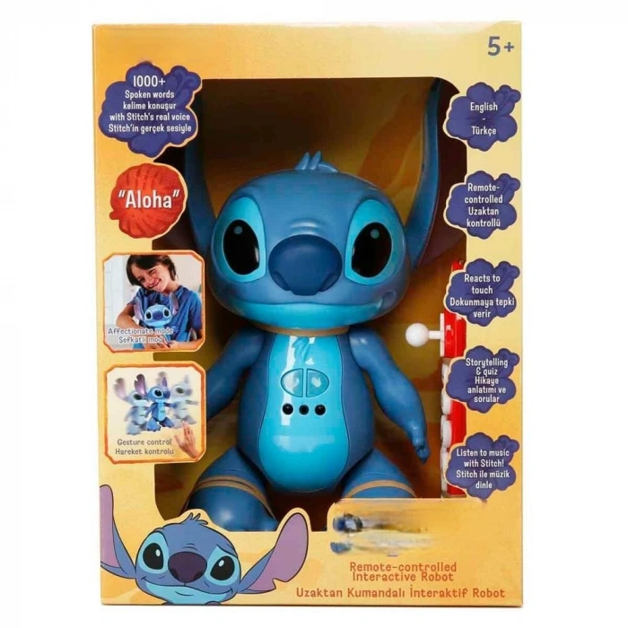 Mey İthalat® S00011804 İNTERAKTİF ROBOT STITCH SES/IŞIK