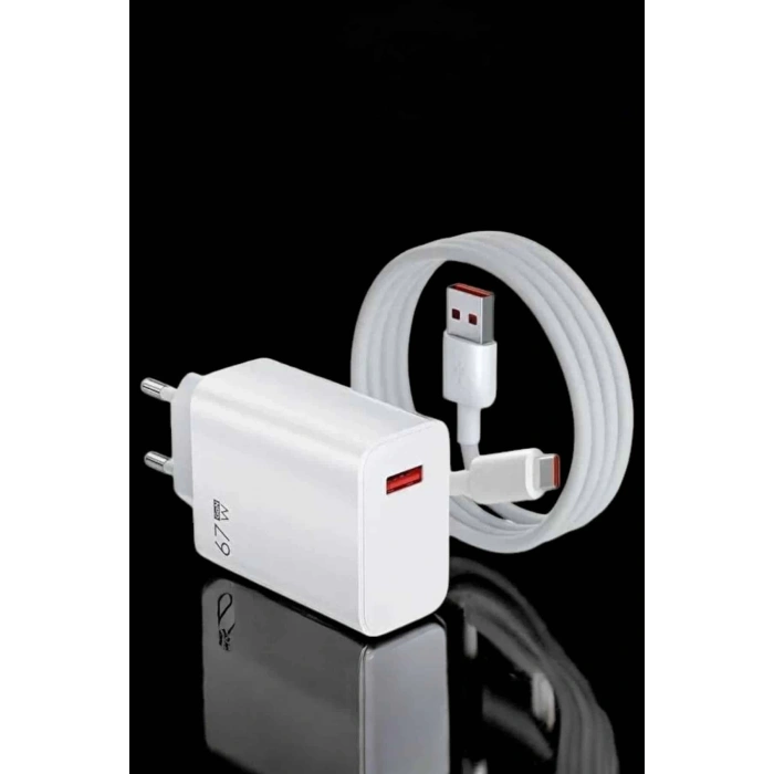 Mey İthalat® Şarj Aleti Turbo Hızlı 67W Type-C Hızlı Şarj