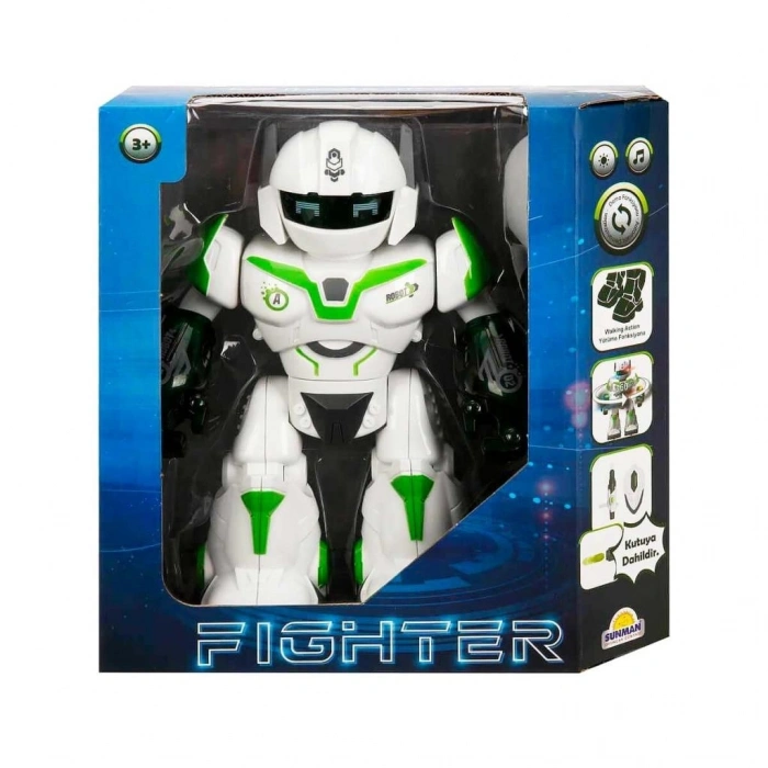 Mey İthalat®  Sesli ve Işıklı Robot Fighter 22 cm
