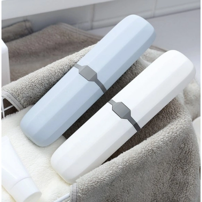 Mey İthalat® Seyahat Tipi Diş Fırçası ve Makyaj Fırçası Kabı 3 Renk