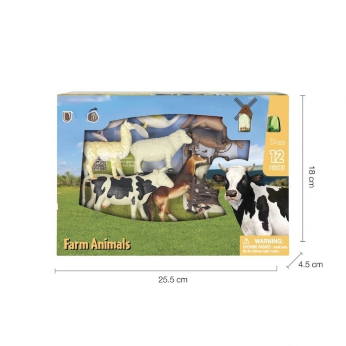 Mey İthalat® SH-5901-5904 KUTULU 12 VAHŞİ VE ÇİFTLİK