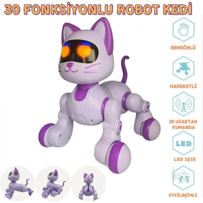 Mey İthalat® SH40194 U/K DANS EDEN ROBOT KEDİ