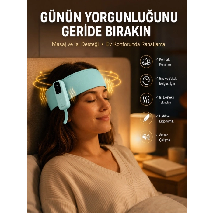 Mey İthalat® Sıkıştırmalı Baş Masaj Aleti Ev Tipi Konforlu Masaj Deneyimi Yeni Nesil