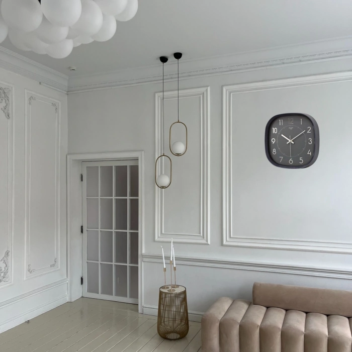 Mey İthalat® Siyah 31 Cm Dekoratif Duvar Saati