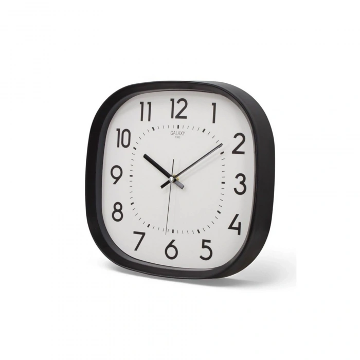 Mey İthalat® Siyah 31 Cm Modern Stil Duvar Saati