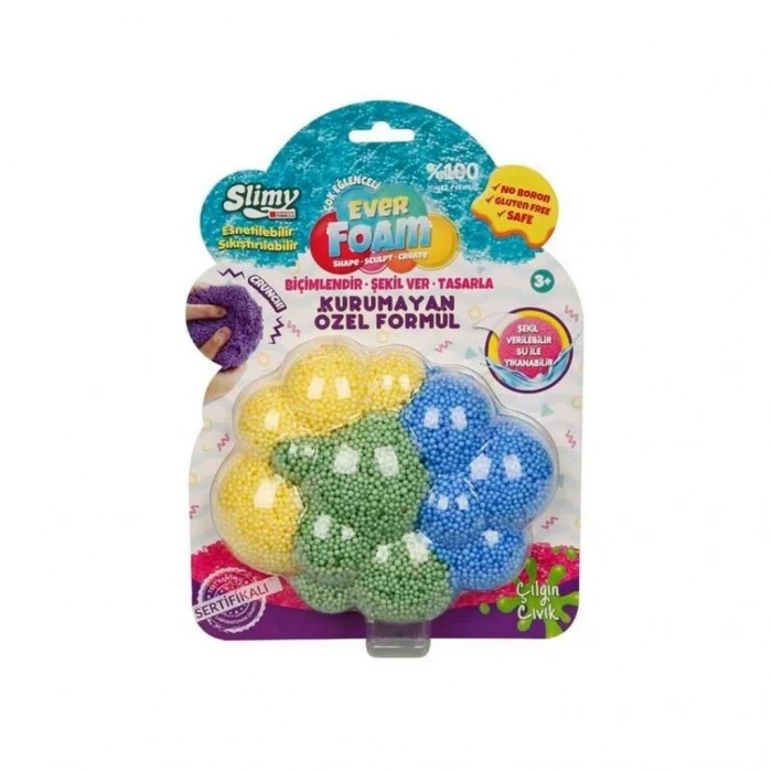 Mey İthalat®  Slimy Ever Foam 3 Renkli Slime