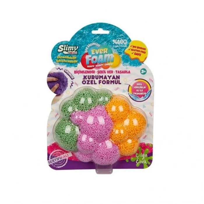 Mey İthalat®  Slimy Ever Foam 3 Renkli Slime