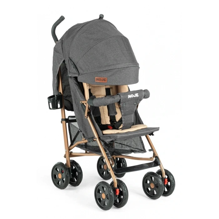 Mey İthalat®   Strong Baston Bebek Arabası Antrasit Gold