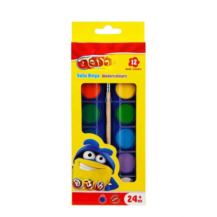 Mey İthalat® Sulu Boya Küçük 12 Renk