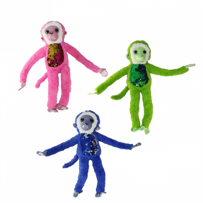 Mey İthalat® Süslü Maymunlar Peluş Oyuncak 45 cm 1 adet