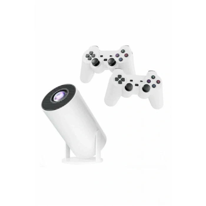Mey İthalat® Taşınabilir Android Projeksiyon Ayaklı Çift Kollu 4K Çözünürlüklü Sinema Projeksiyonu