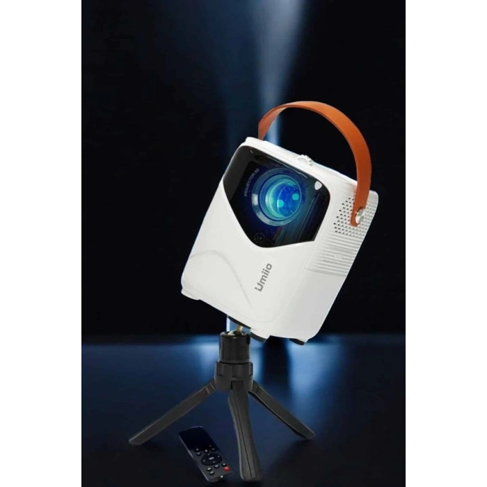 Mey İthalat® Taşınabilir Android Projeksiyon Wifi Destekli 4K Multimedia Tabanlı Ev Ve Ofis Tipi