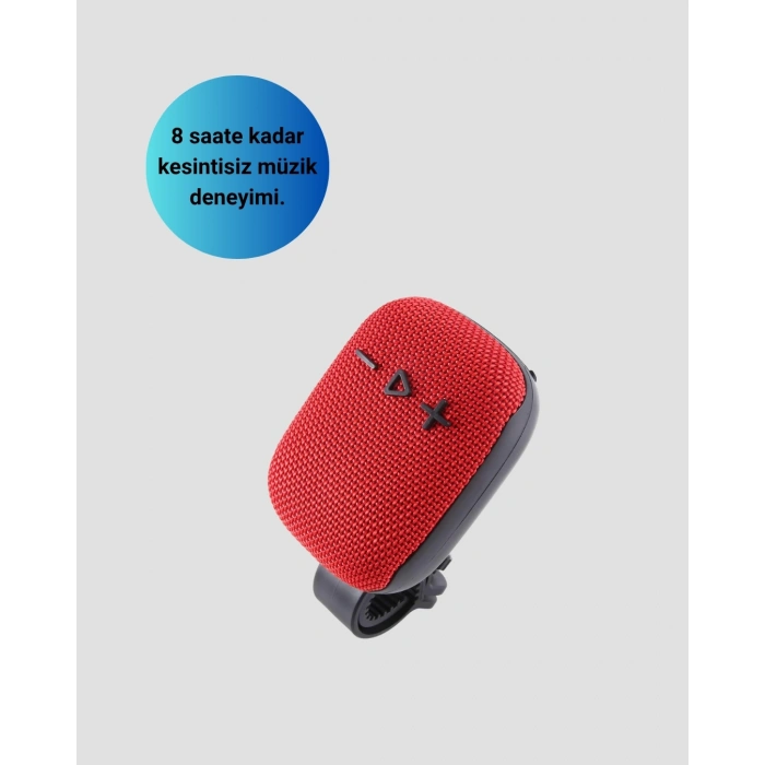 Mey İthalat® Taşınabilir Bluetooth Hoparlör Suya Dayanıklı Kumaş Kaplama