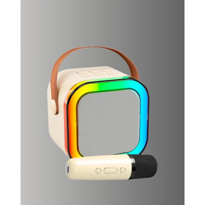 Mey İthalat® Taşınabilir Karaoke Mikrofon Seti Bluetooth Hoparlörlü Yeni Nesil