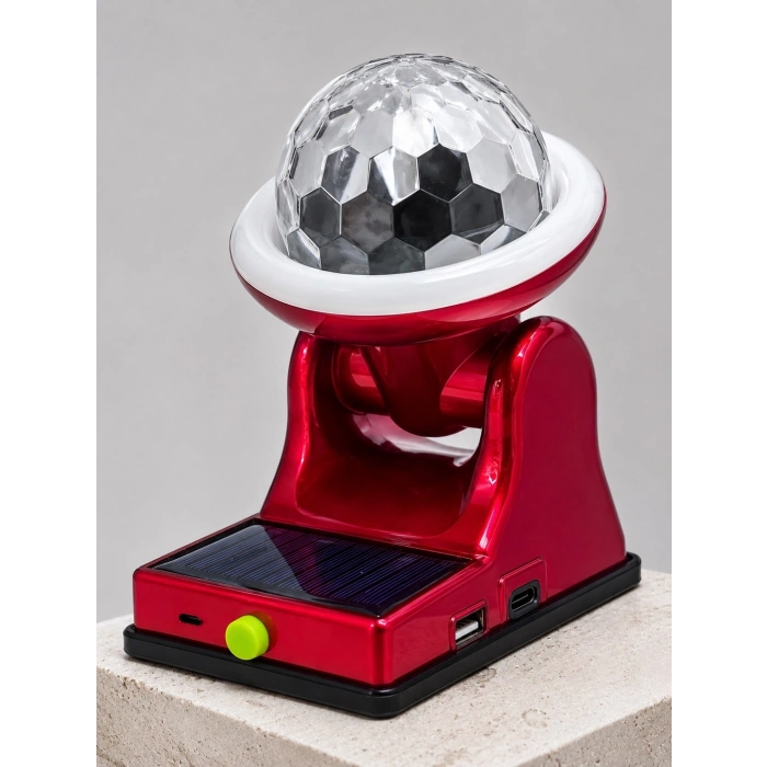 Mey İthalat® Taşınabilir Solar LED Parti Lambası USB Şarjlı Renkli Dekoratif Aydınlatma
