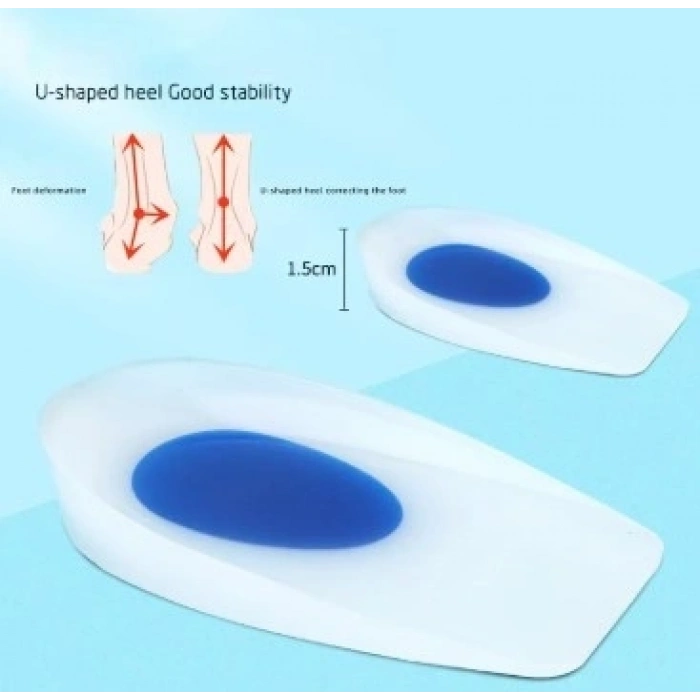 Mey İthalat® Topuk Silikonu Mavi Beyaz Küçük Boy Kadın