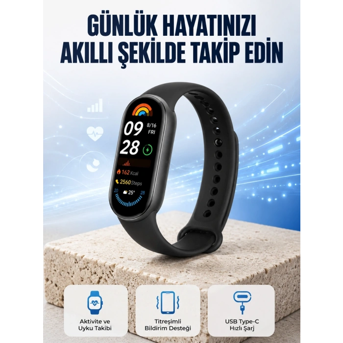 Mey İthalat® TPU ve Silikon Kordonlu Akıllı Bileklik – 20 Gün Bekleme Süresi Yeni Nesil