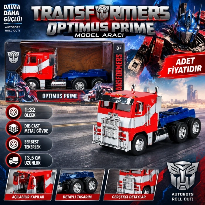 Mey İthalat® Transformers T7 Optimus Prime Model Aracı( adet fiyatıdır)