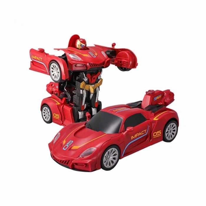 Mey İthalat® Transforming Robot Racer Uzaktan Kumandalı Sesli ve Işıklı Robotlar