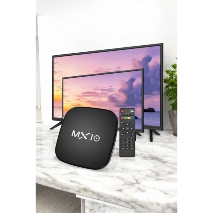 Mey İthalat® TV Box Android Uyumlu 4 Çekirdekli WİFİ Bağlantılı 4K