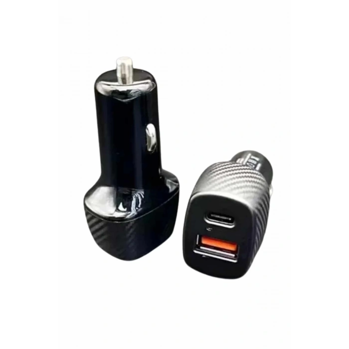 Mey İthalat® Type-C Girişli Araba Çakmaklık Şarj Cihazı 38W Oto Çakmaklık