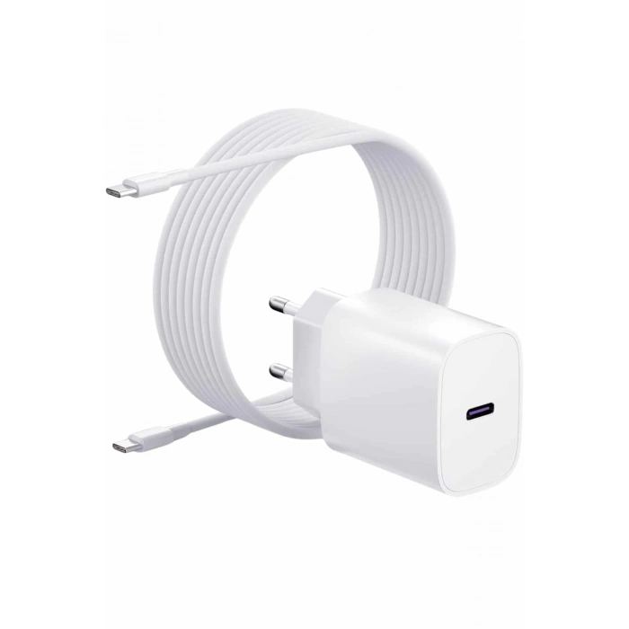 Mey İthalat® Type-C Hızlı Şarj Özellikli Cihazı USB-C Kablo Dahil