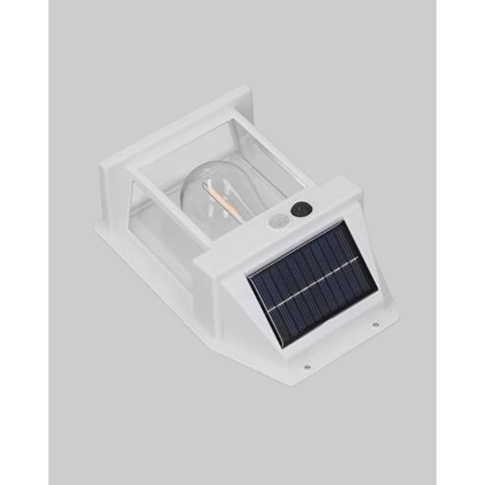 Mey İthalat® Üç Modlu Güneş Enerjili Duvar Lambası 1800mAh Bataryalı ve Hareket Sensörlü