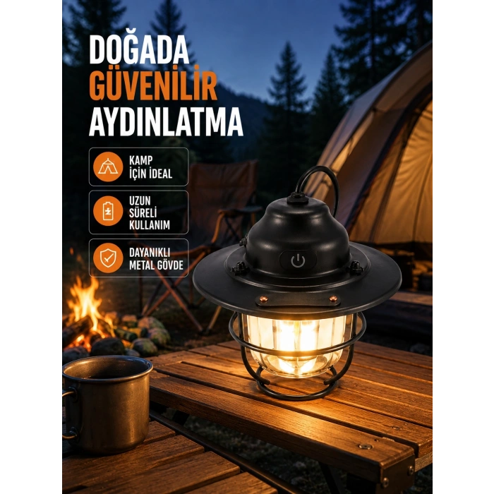 Mey İthalat® Uzun Ömürlü Bataryalı Outdoor LED Gece Lambası