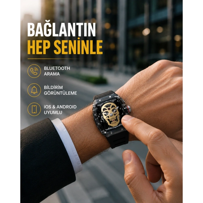 Mey İthalat® Uzun Pil Ömürlü Akıllı Saat Günlük ve Spor Kullanım