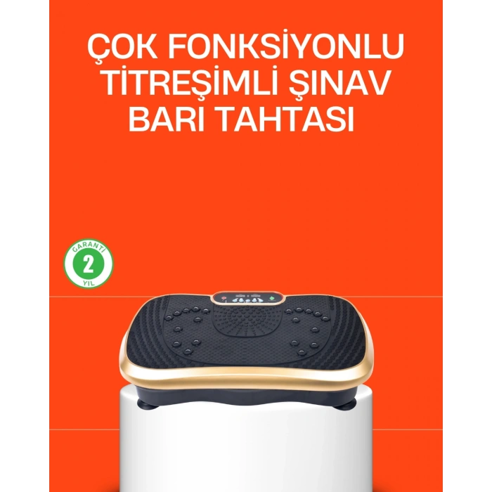 Mey İthalat® Vücut Şekillendirmeye Yardımcı Titreşimli Spor Platformu