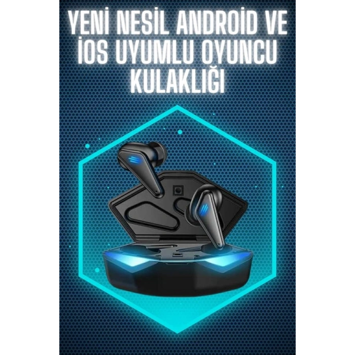Mey İthalat® Wireless Gaming Kulaklık Mikrofonlu Bluetooth  Kulaklığı