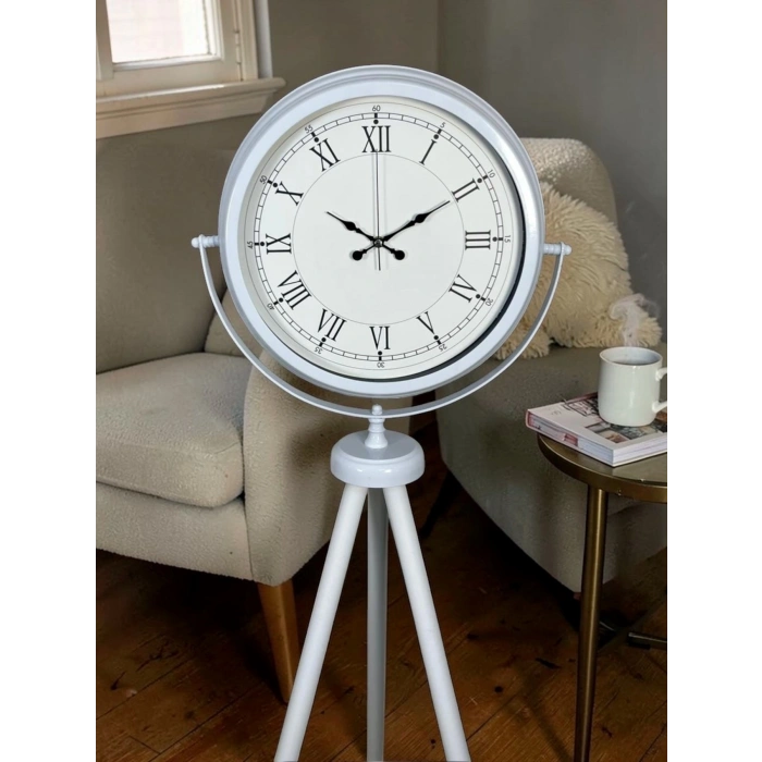 Mey İthalat® Zarif Roma Rakamlı Tripod Ayaklı Saat