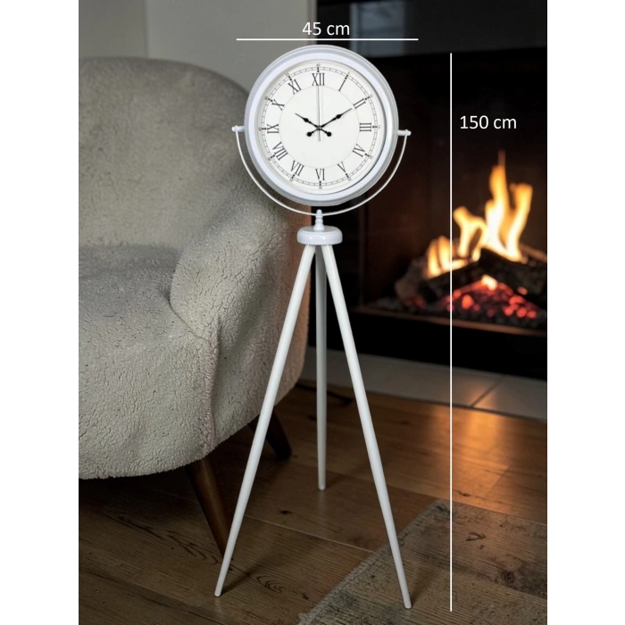 Mey İthalat® Zarif Roma Rakamlı Tripod Ayaklı Saat