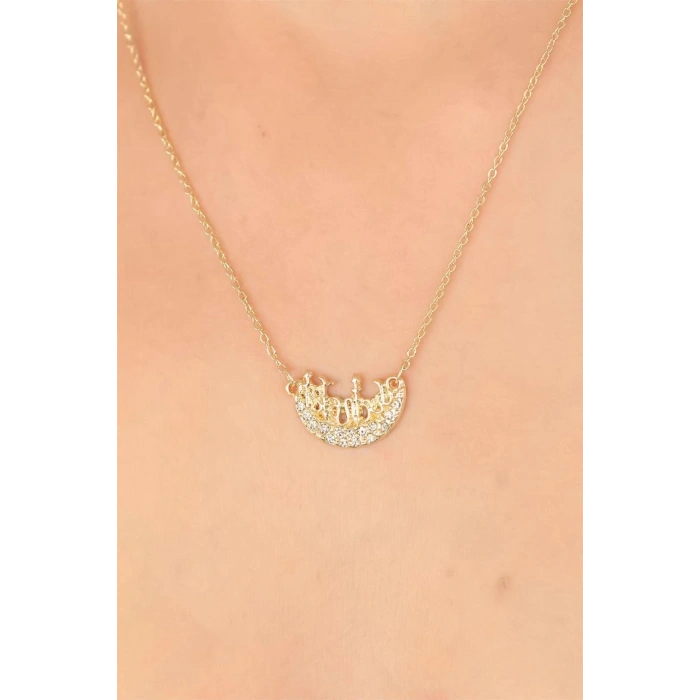 Mey İthalat® Zirkon Taşlı Bayan Kolye