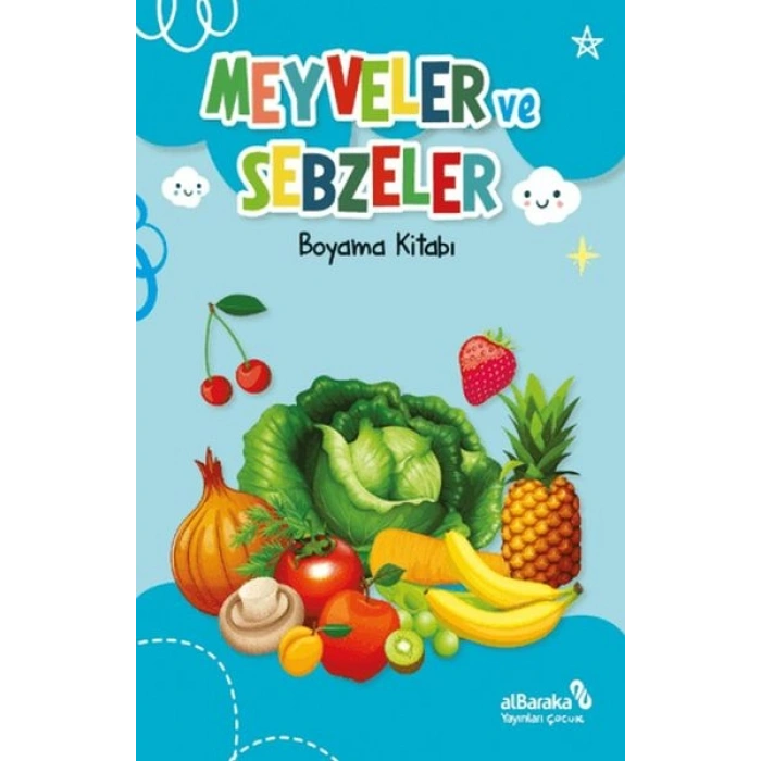 Meyveler ve Sebzeler - Boyama Kitabı