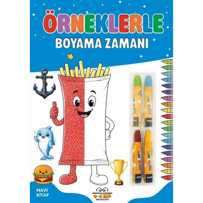 Örneklerle Boyama Zamanı - Mavi Kitap