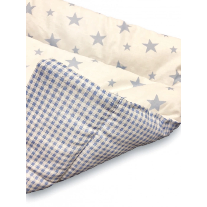 Pierre Cardin Lüks Nakışlı Alt Açma Minderi - Mavi