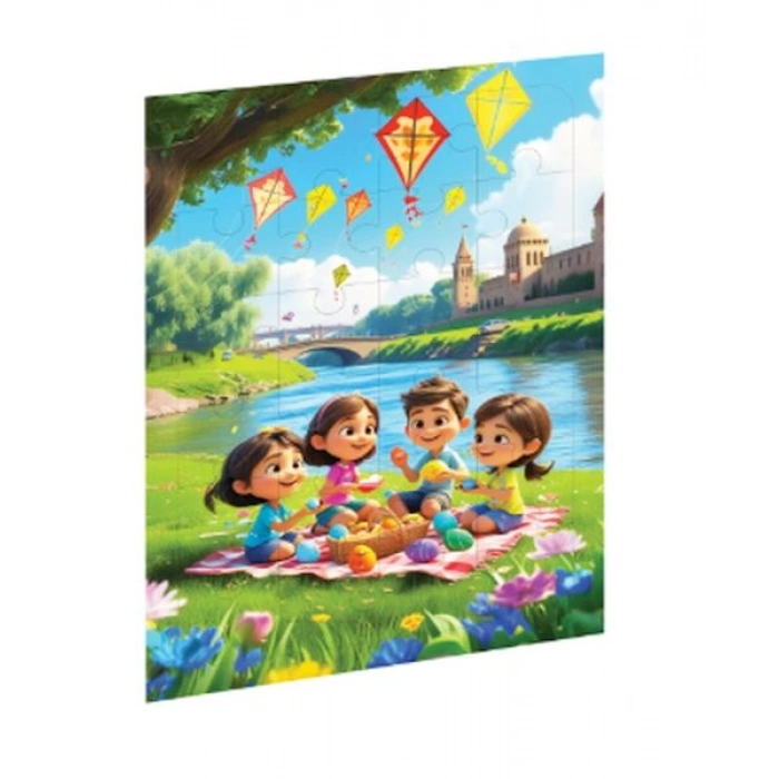 Piknik Günü Ahşap Puzzle