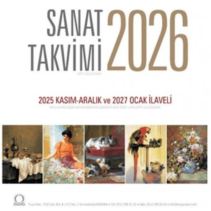 Sanat Takvimi 2026 Duvar Takvimi