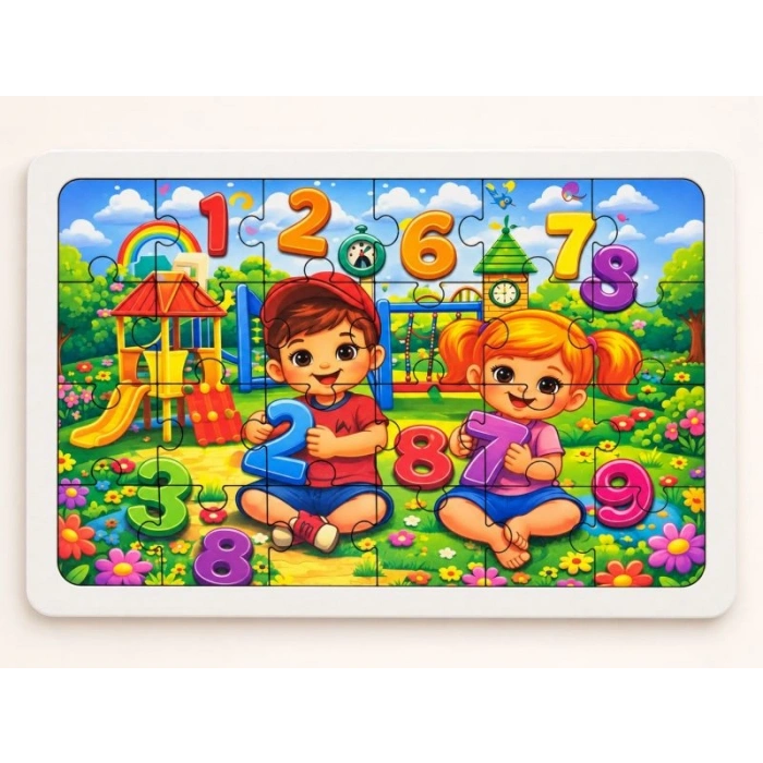 Sayılar - 24 Parça Ahşap Puzzle