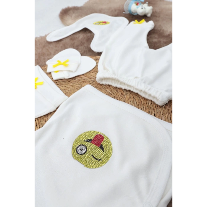 Sema Baby 5 Parça Hastane Çıkışı Zıbın Seti 0-3 Ay