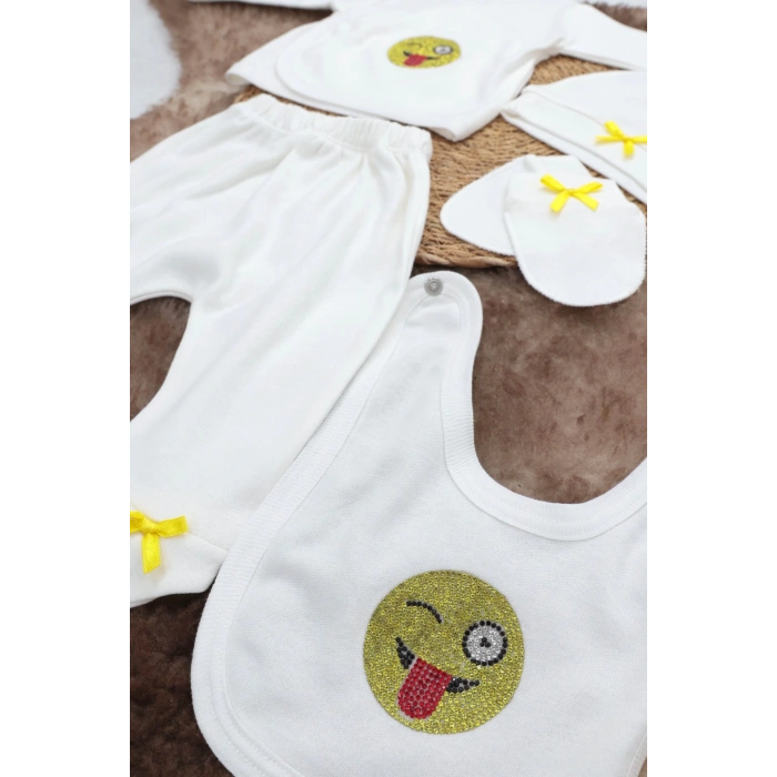 Sema Baby 5 Parça Hastane Çıkışı Zıbın Seti 0-3 Ay