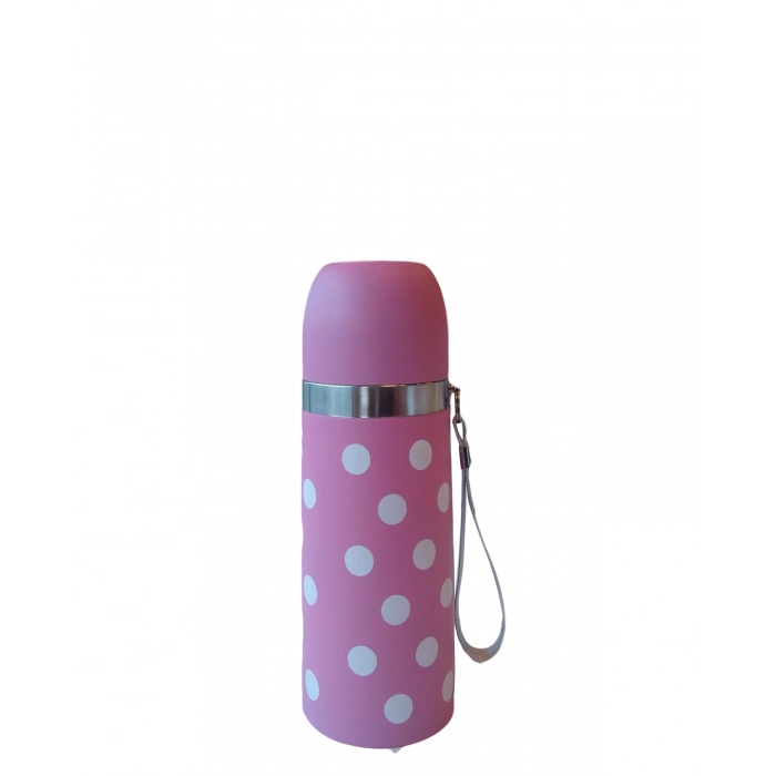 Sema Baby Puantiyeli Bebek Termosu 350 ml - Pembe