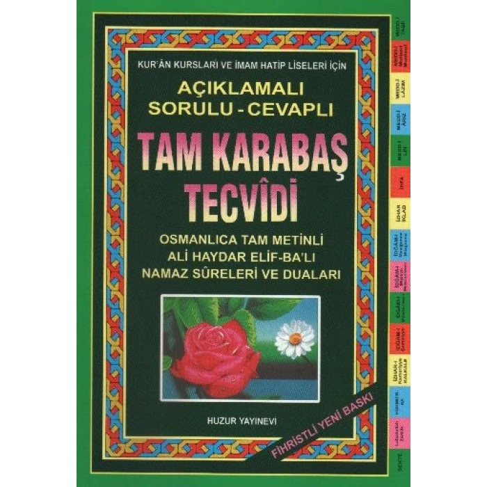 Tam Karabaş Tecvidi Fihristli (Kod 034)