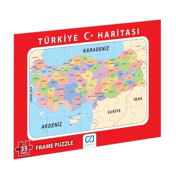 Türkiye Haritası Frame Puzzle-35