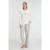 Anıl Uzun Kol Pamuklu Kışlık Pijama Takımı