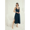 Arias Closet Göğüs ve Sırt Dekolteli Dantelli ve Yırtmaçlı Gecelik