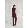 Arias Closet Kısa Kollu ve Dantelli V Yaka Pijama Takımı