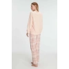 Arias Closet Pamuklu Kışlık Uzun Kol Kadın Pijama Takım